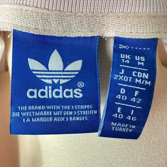 Adidas Originals Floral Track Jacket Pink Trefoil Logo M Rare‎ Athleisure Girly - Picture 7 of 11